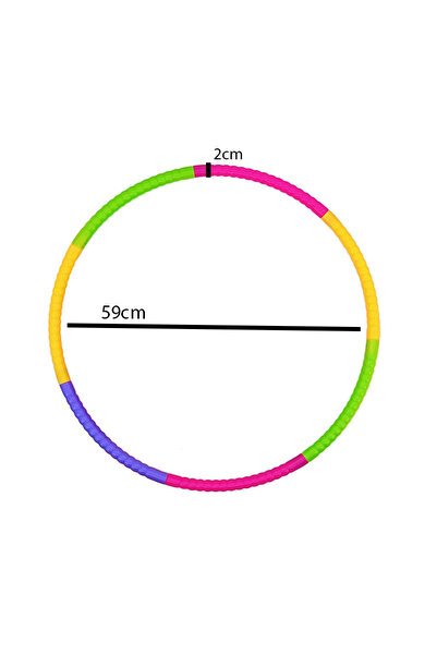 Choice A 59cm Children's waist spinning toy outdoor detachable exercise circl...