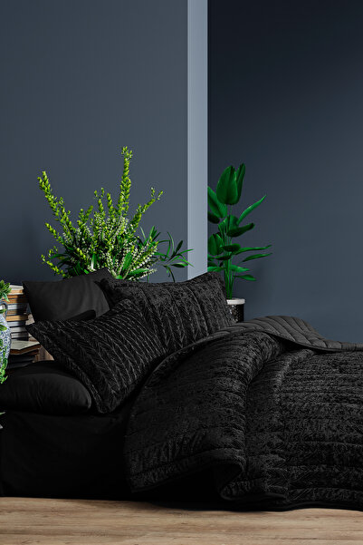 Elart Velvet Comfort Set Uyku Seti Çift Kişilik Kadife 6 parça (230x220cm) An...