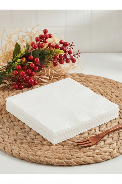 Deniz Party Store WHITE Paper Napkin 20 Pieces
