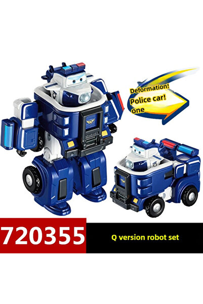 Choice3 720355 Auldey Official Super Wings Q Bao Police Transforming Robot Ac...