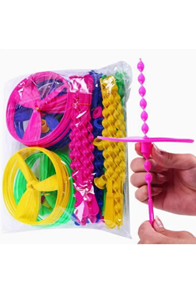 Choice Random Color20 sets Classic Fun Hand Push Flying Fairy Bamboo UFO Drag...
