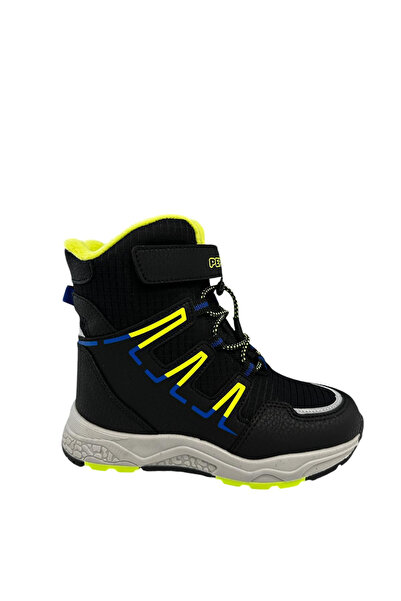 pepino Pk24-1361 Booties Boy's Snow Boots Black Yellow