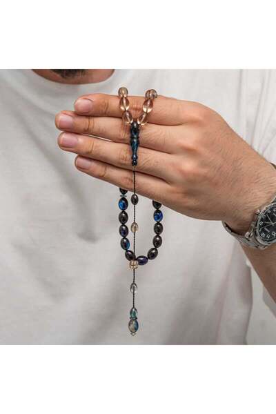 Inure Jewelry Πρεσαριστές κεχριμπαρένιες χάντρες προσευχής