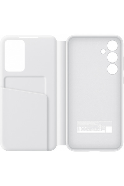 Samsung Husa pentru telefon mobil Galaxy A35 5G, Flip Smart View Wallet Case, Alb