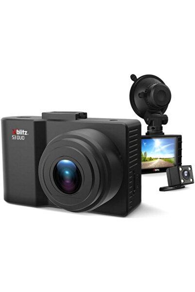 Xblitz Camera auto DVR S3 Duo Dual fata/spate, Full HD, Negru