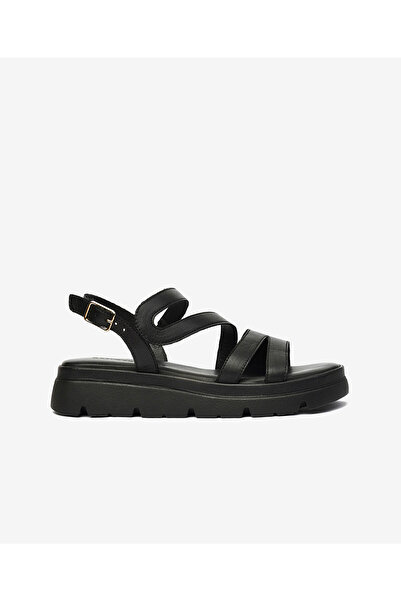 Greyder Kadın Siyah Hakiki Deri Sandalet 4Y2FS59030