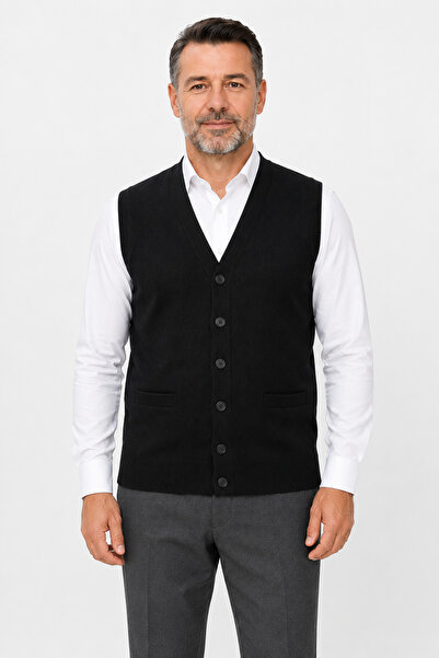 Mutlu City Men's Middle-Aged and Older Knitwear Knitted Acrylic Buttoned Wint...