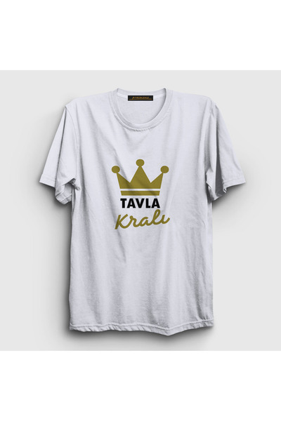 Presmono Unisex beli backgammon kralj, igra backgammon kralj V3 T-shirt 416812tt