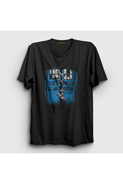 Presmono Unisex Black Walking Dead Blink T-shirt -390227tt