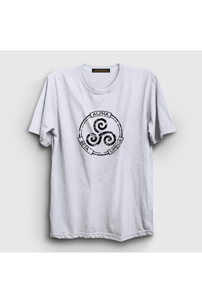 Presmono Unisex bela Alpha Beta Omega serija Teen Wolf T-shirt 330020tt