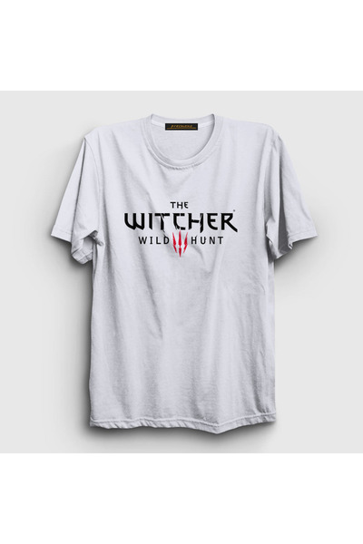 Presmono Unisex White Wild Hunt Series Witcher T-shirt327698tt