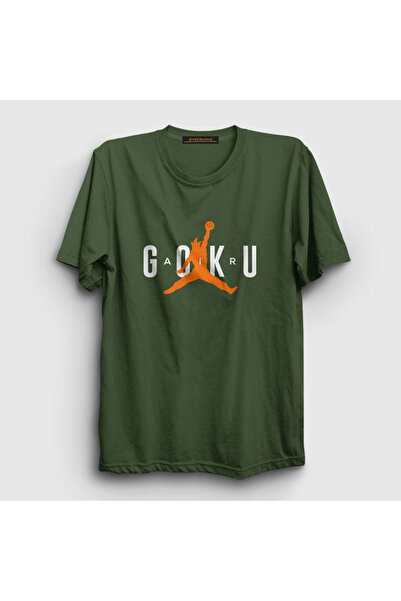 Presmono Unisex kaki boja Air Goku anime Dragon Ball T-shirt 235436tt
