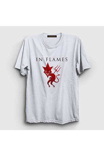 Presmono Devil In F Lame s Unisex bela T-shirt - 83583tt