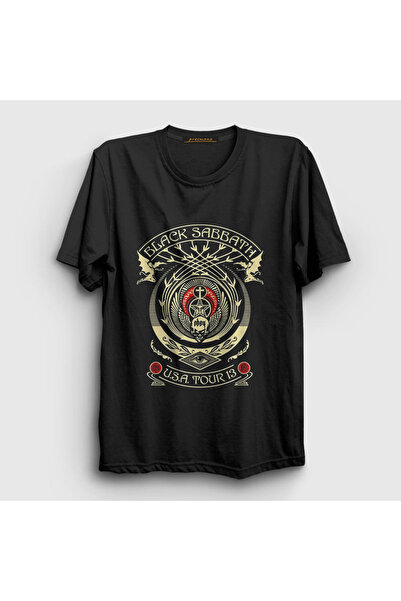 Presmono Unisex crna Obey Black Sabbath T-shirt 18490tt