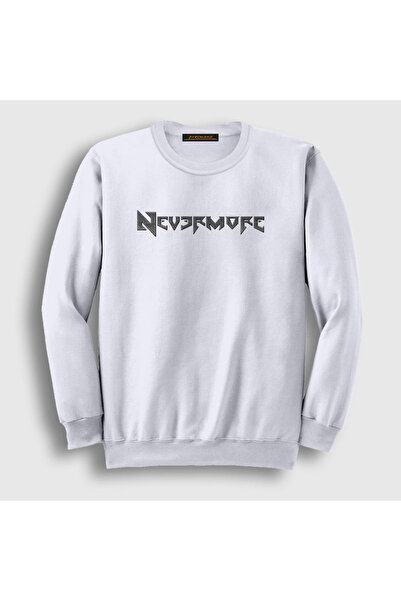 Presmono Unisex bela majica sa logotipom Nevermore 167883tt