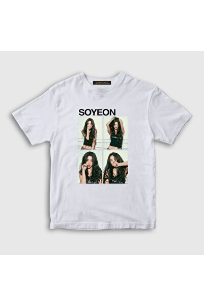 Presmono Unisex Kids White Soyeon Feel K-Pop g I-Dle T-Shirt 614175Tt