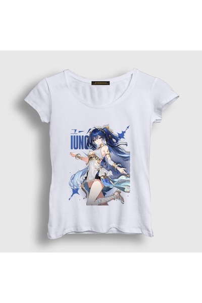 Presmono Women's White Iuno Wuthering Waves T-Shirt 617469Tt