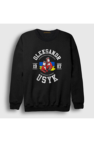 Presmono Unisex Black Team Boxing Boxing Oleksandr Usyk Sweatshirt 579801Tt