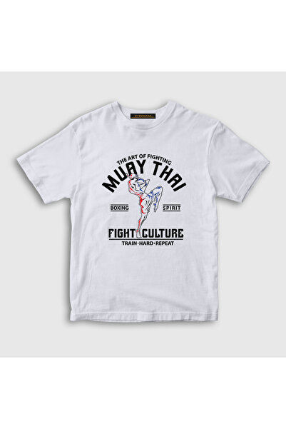 Presmono Унисекс дечија бела мајица за борбу, културу, ММА, УФЦ, T-shirt тај ...