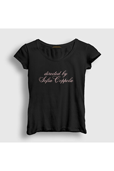 Presmono Kadın Siyah Written And Directed By Sofia Coppola T-Shirt 504991tt