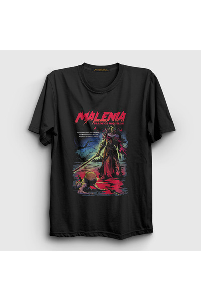 Presmono Unisex Μαύρο T-Shirt Malenia Blade Of Miquella Elden Ring 560851tt