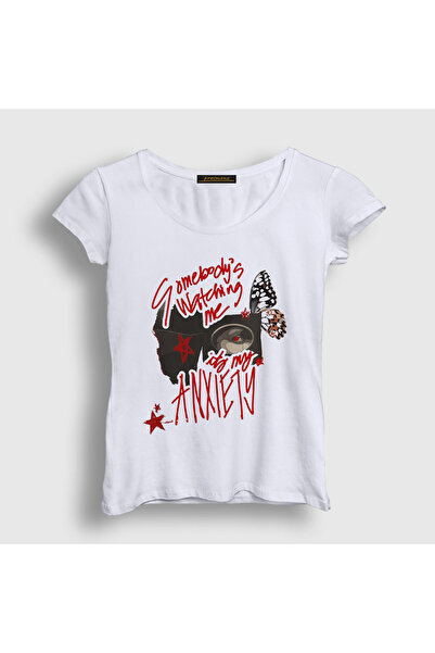 Presmono Ženska bela Neko me posmatra Doechii T-shirt 545159tt