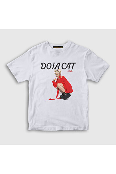 Presmono Унисекс дечија бела мајица са натписом „Candy Music Doja Cat“ 489481tt