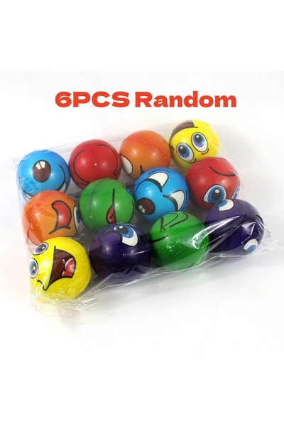 Choice 6pcs B biao qing 6 Pcs Toys Stress Ball Anxiety Relief For Boys Girls ...