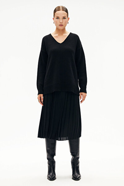 W Collection SİYAH TRİKO KAZAK