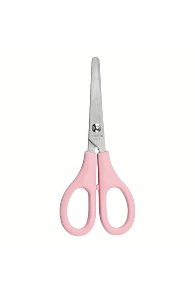 Choice1 Pink 1pc Stainless Steel Round-Tip Scissors with Sharp Blades - Preci...
