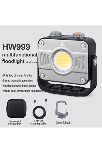 Choice HW999 Camping Lamp 8000mAh Work Floodlight Strong LED COB Camping Tent...