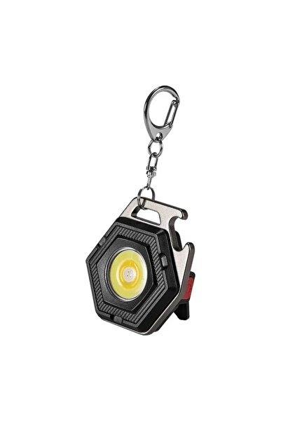 Choice مصباح تخييم صغير W5131 (فضي) مصباح يدوي LED وفانوس شحن USB وسلسلة مفات...
