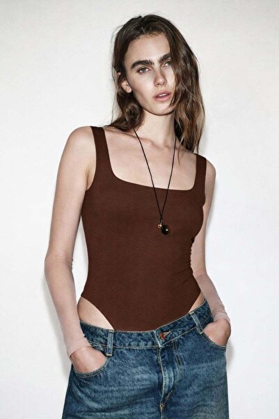 HAKKE Thick Strap Basic Square Neck Women's Body
