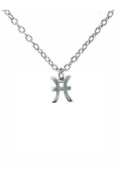 Herşey Nota Pisces Symbol Necklace – with 60 cm Chain, Zinc Plated Unisex Ast...