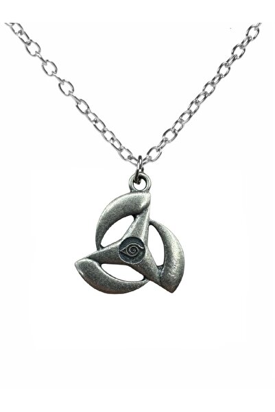 Herşey Nota Naruto Style Fashion Necklace – Silver Color Unisex Metal Necklac...