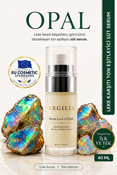 Argilea Leke Karşıtı Beyazlatıcı Ton Eşitleyici Niasinamid Süt Serum Opal Taş...