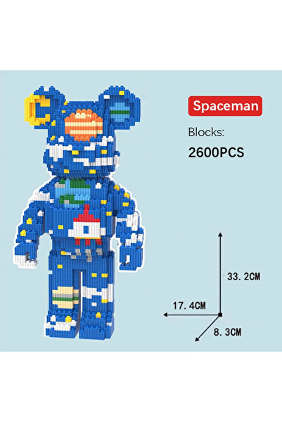 Choice4 D DIY Kids Toys Cartoon Mini Love Violent Bear Bearbrick Model with L...