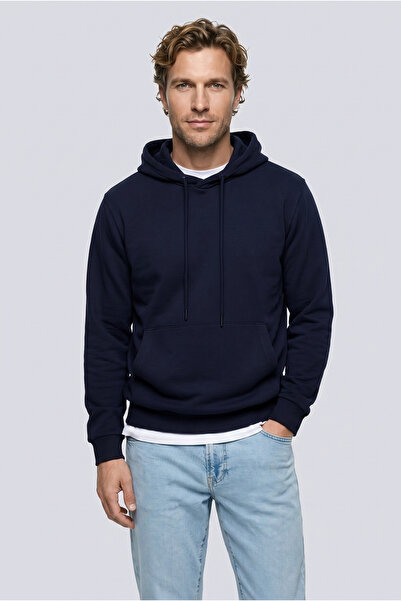 Kiğılı Regular Fit Kapüşonlu Pamuklu Sweatshirt