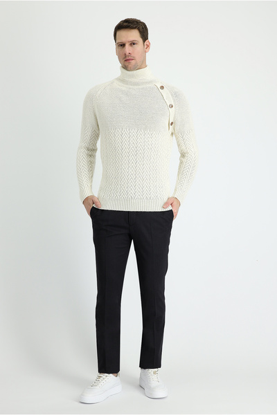 Kiğılı 7 Drop Slim Fit Slim Fit Wool Classic Fabric Trousers