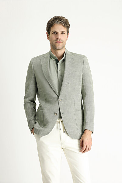 Kiğılı 7 Drop Slim Fit Patterned Sports Cotton Jacket