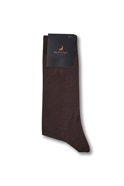 Abdullah Kiğılı Single Plain Thin Mercerized Cotton Socks