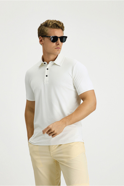 Kiğılı Slim Fit Slim Fit Lycra Polo Neck T-Shirt