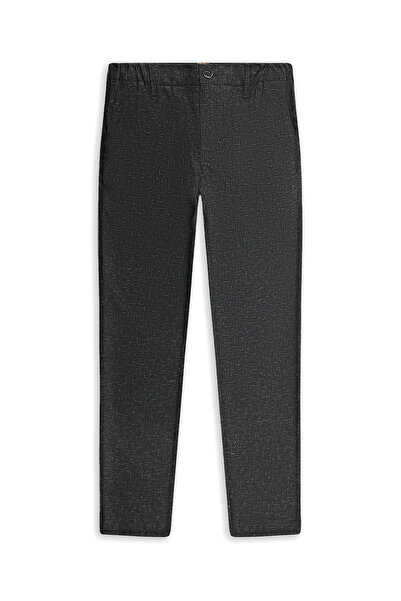 Abdullah Kiğılı 7 Drop εφαρμοστό Slim Fit Λινό Παντελόνι από Μικτό Κλασικό Ύφ...