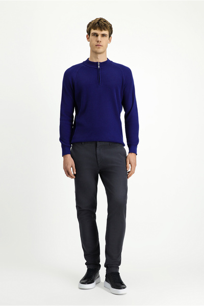 Kiğılı Slim Fit Slim Fit Lycra Canvas / Chino Trousers