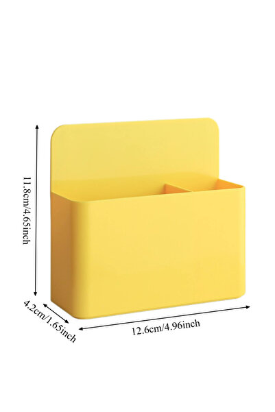 Choice YELLOW Magnetic Fridge Storage Box Transparent Plastic Organizer with ...