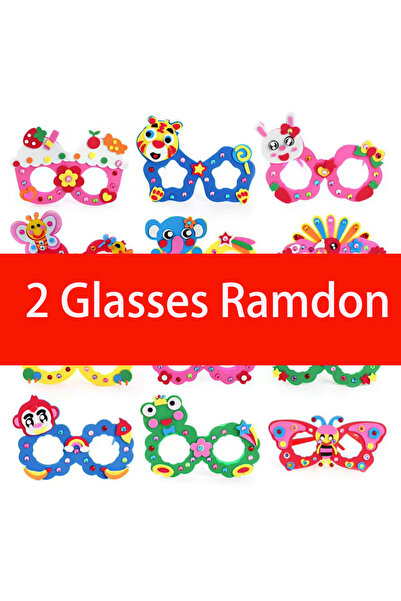 Choice 2 glasses ramdon EVA Diamond Glasses Children's Craft Toy DIY Creative...