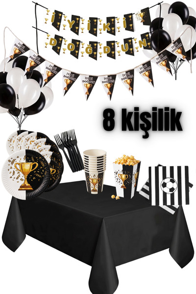 partideyince Beşiktaş Fan Birthday Party Concept για 8 Άτομα