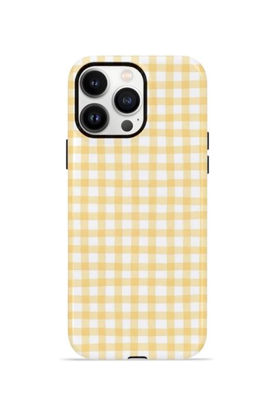 PiyasaSepeti iPhone 14 Pro Vorian Double Layer Case Butter Gingham