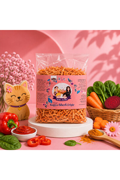 ÜRETEN ANNELER Tuzsuz Kapya Biberli Erişte 1 Kg
