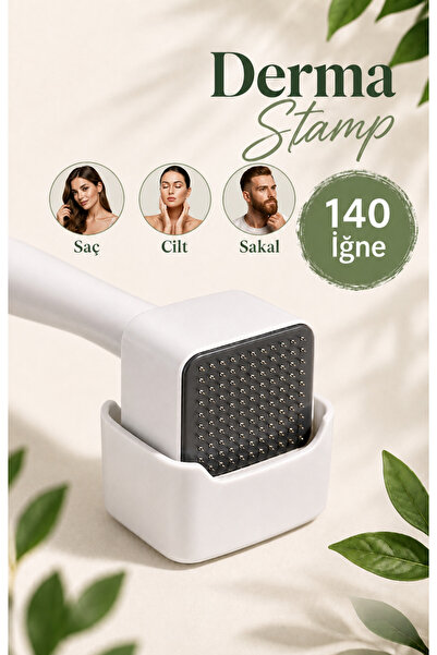 SEVDALYA DermaStamp Ayarlanabilir Uzunlukta 140 Titanyum iğneli (0.25-3mm) Sa...